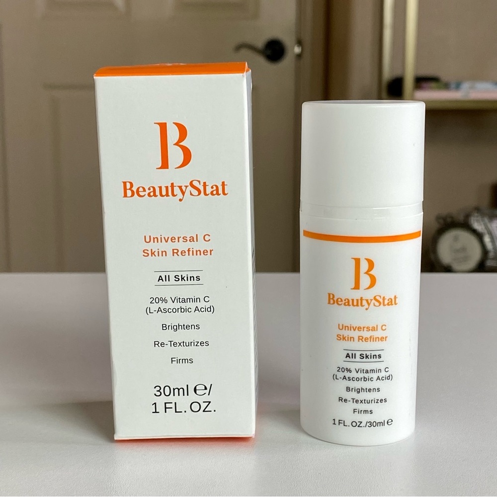 BEAUTYSTAT Universal C Skin Refiner Vitamin C Serum Full Size White Orange